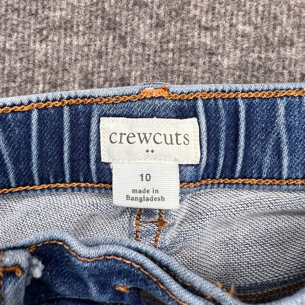 Crewcuts Kids Skinny Jeans Light Wash Blue Stretch Denim Size 10